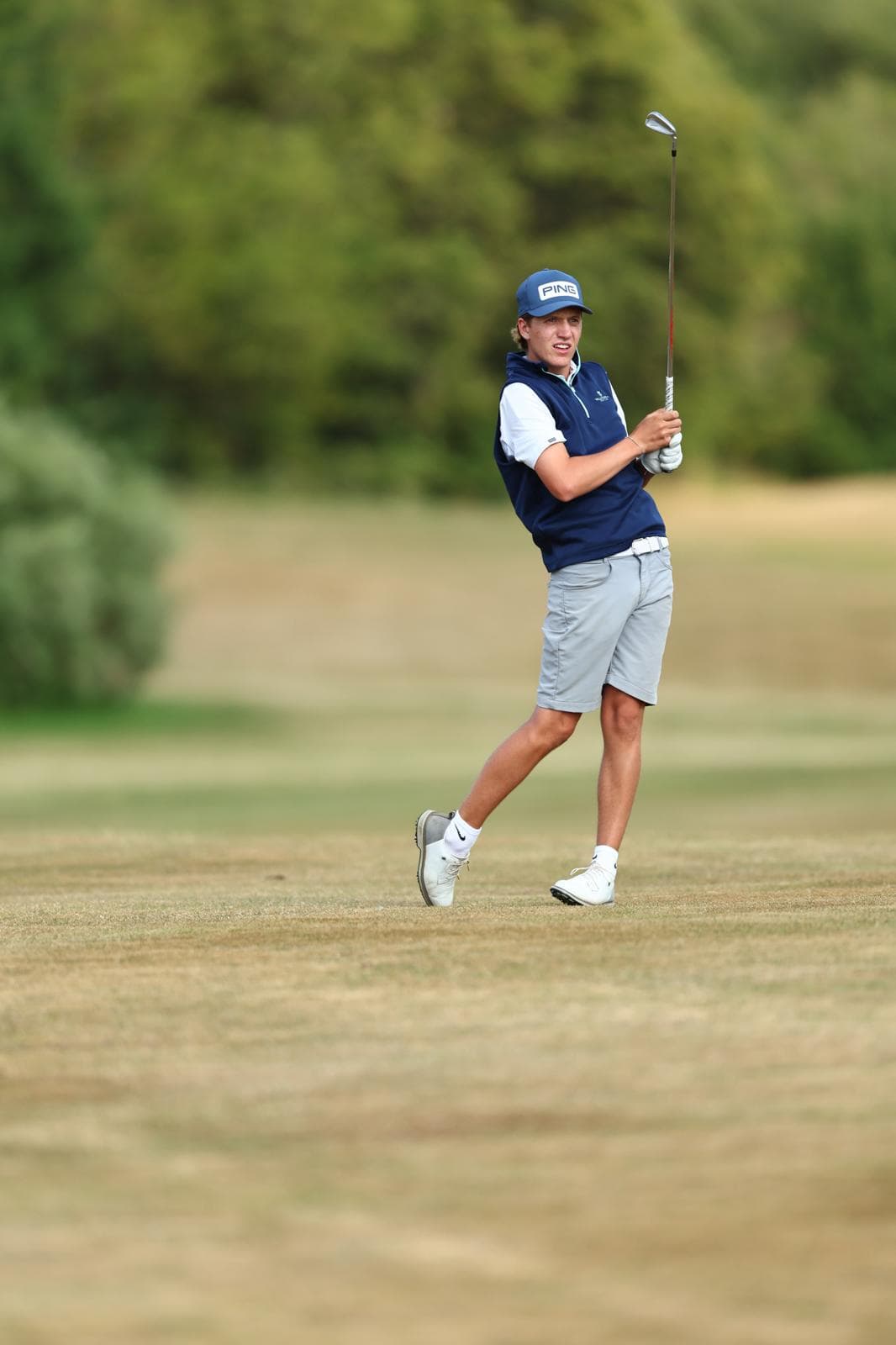 Seb Creaser watching an approach